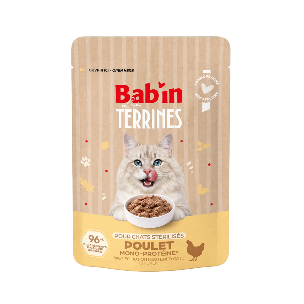 Terrine Bab'in Chat Poulet