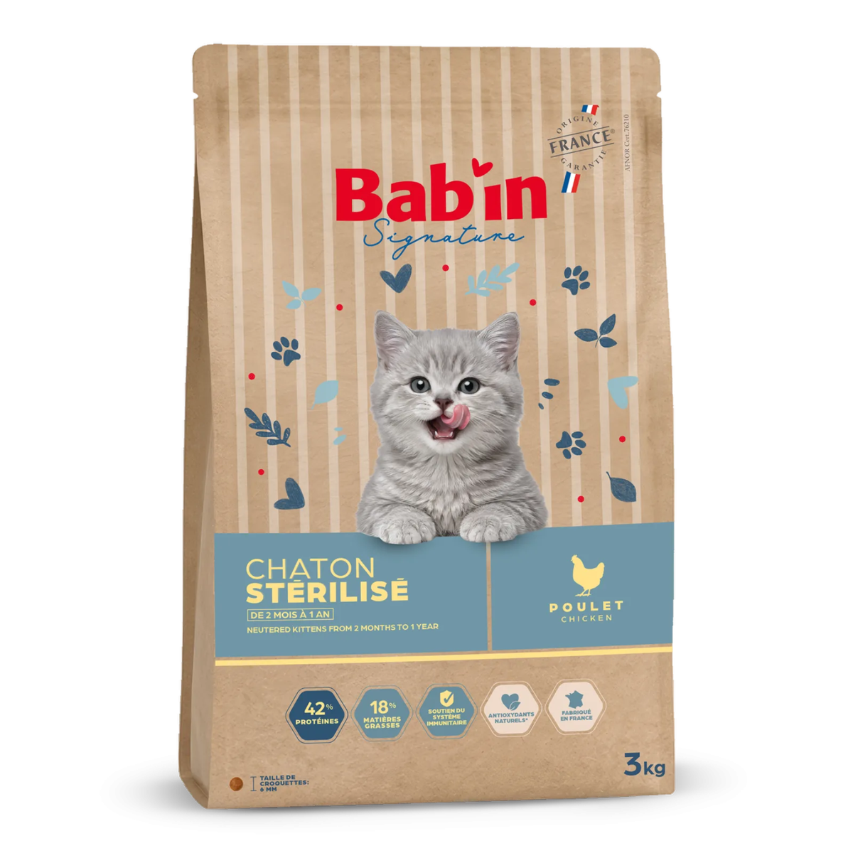 Croquettes Chaton - Bab'in - 3 kg