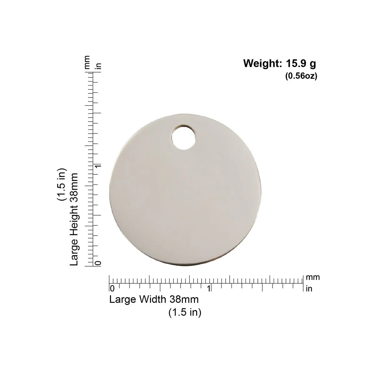 Médaille d'identification rond