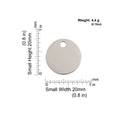 Médaille d'identification rond