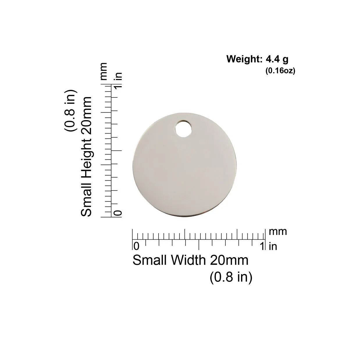 Médaille d'identification rond