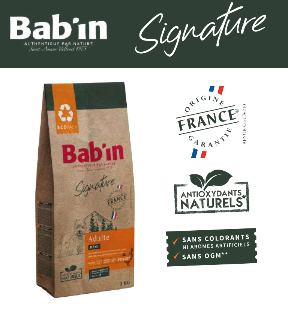 Croquettes Chien Mini Adulte - Bab'in - 6 kg