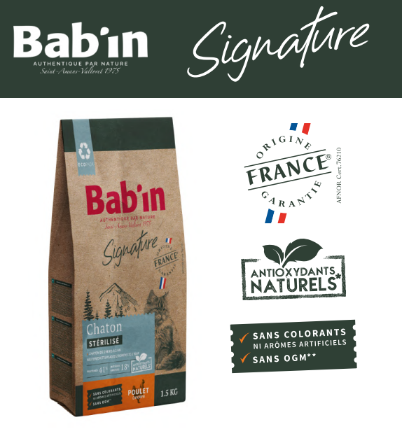 Croquettes Chaton - Bab'in - 3 kg