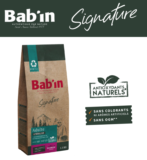 Croquettes Chat Adulte BABIN - Saumon - 6 kg