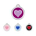 Médaille d'identification "Cœur coloré"