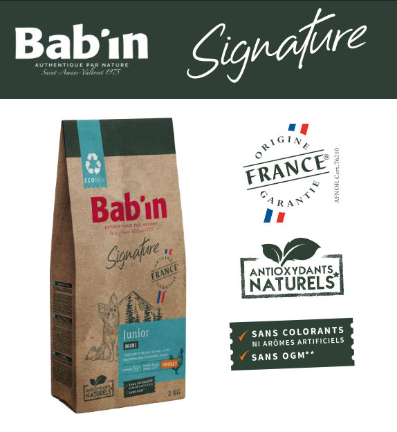 Croquettes mini junior - BABIN - 2 kg