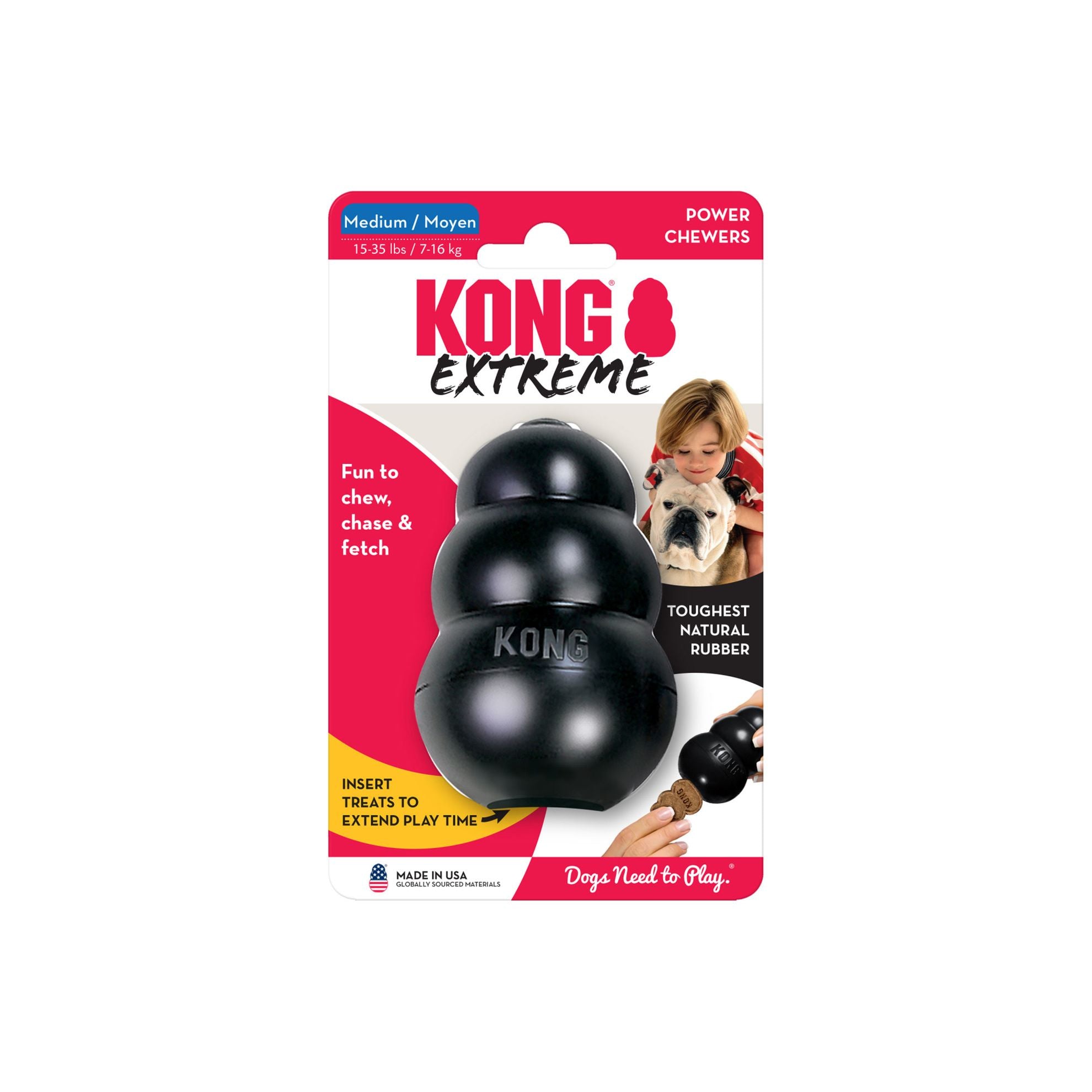 KONG Classic Extreme - Taille M 7-16 kg