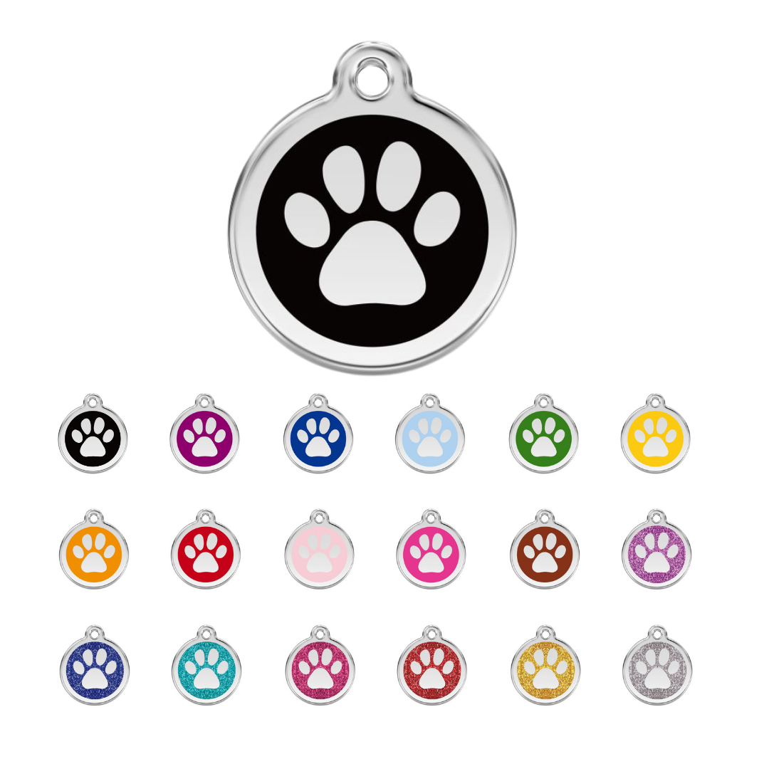 Médaille d'identification "patte de chiens"